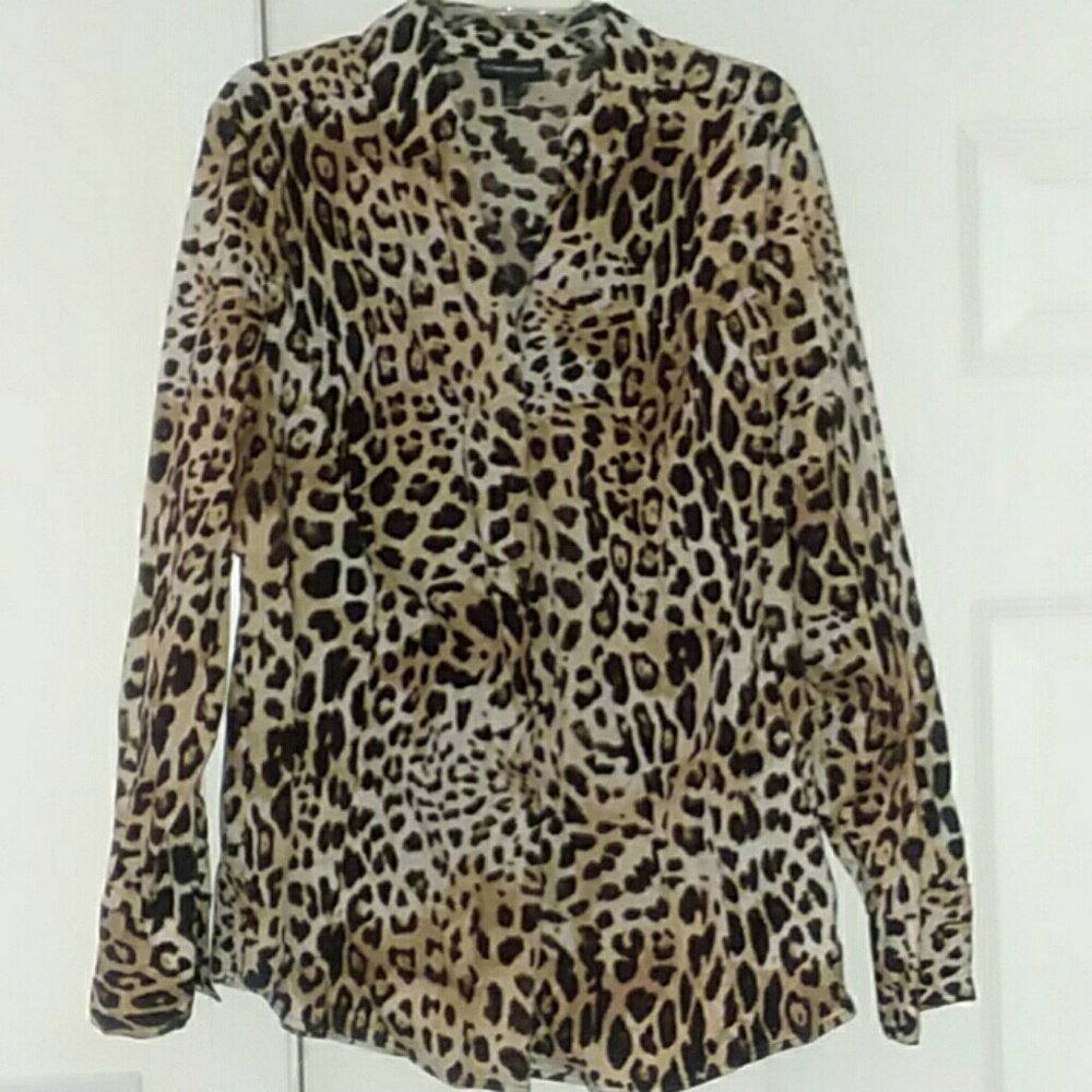 Leopard Button Down